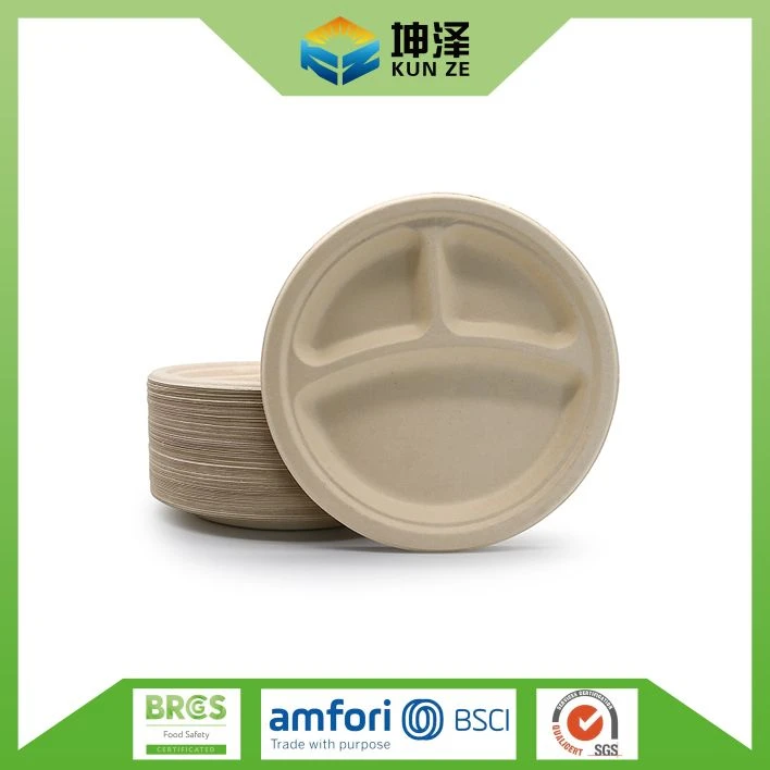 3 Compartment Paper Plates